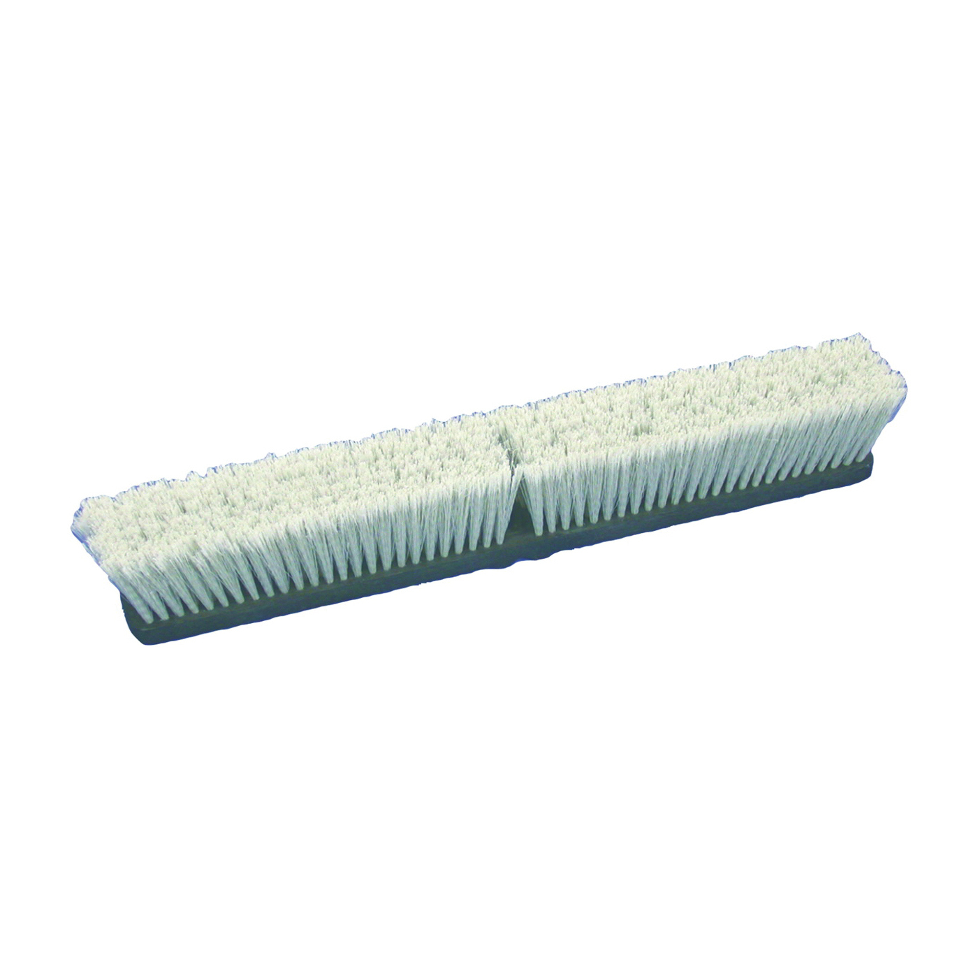 2025-12 Broom Head, Threaded, 3 in L Trim, Polypropylene/Polystyrene Bristle, Gray
