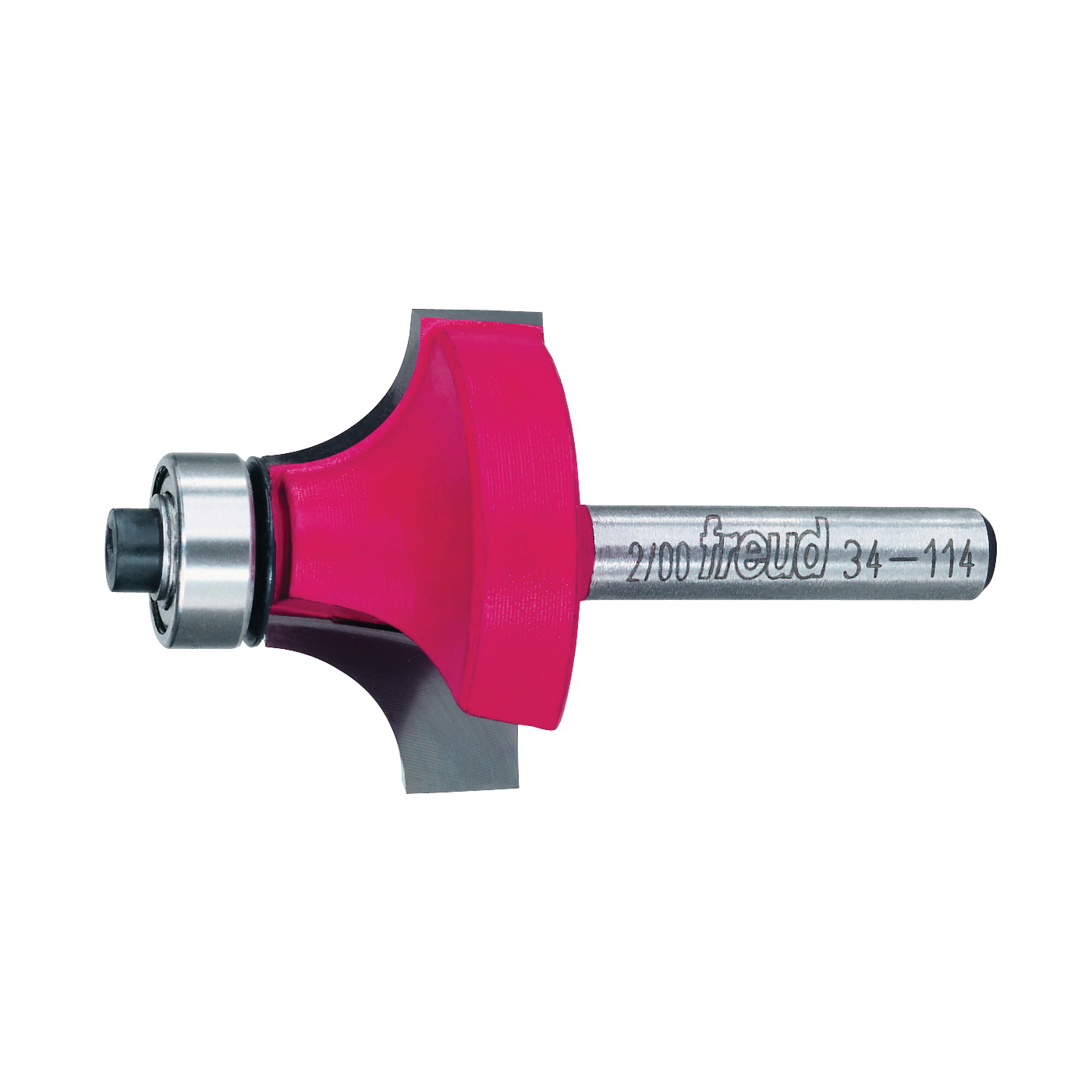 34-114 Series Router Bit, 1/2 in Dia, 1-3/8 in Dia Cutter, 2-3/16 in OAL, 1/4 in Dia Shank, 4-Cutter, Carbide