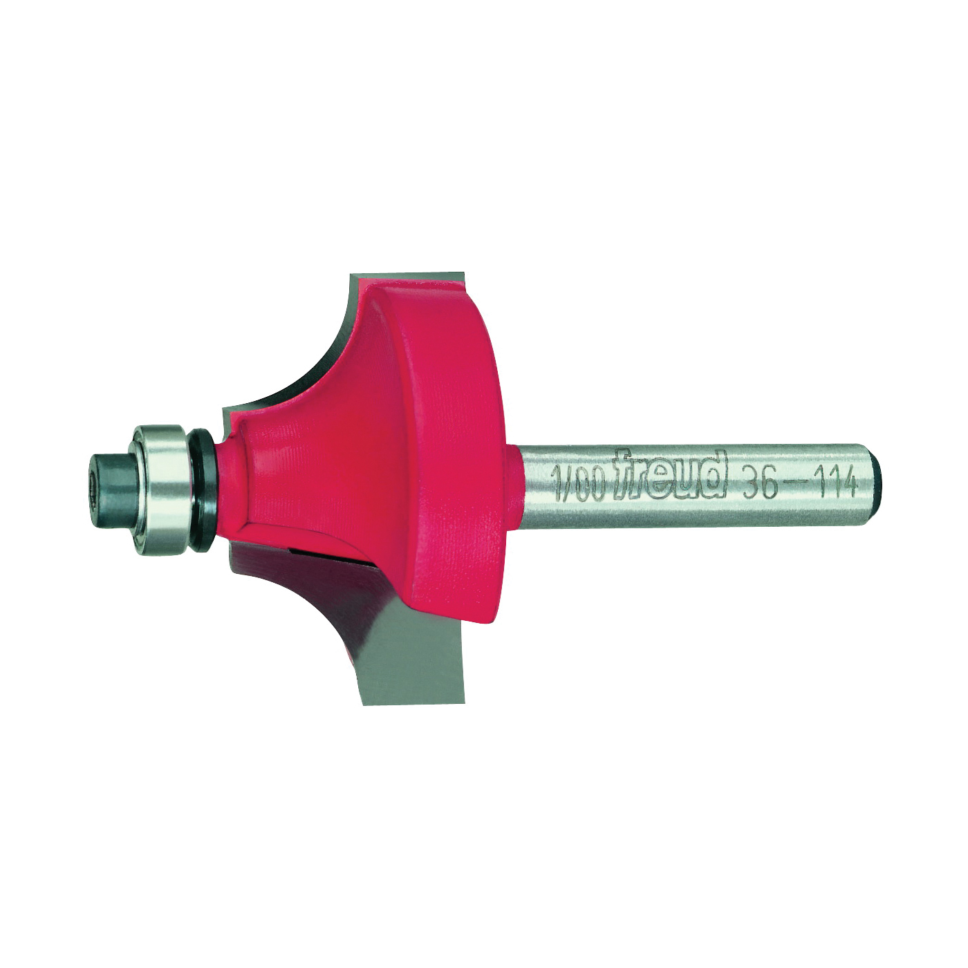 36-114 Series Router Bit, 3/8 in Dia, 1-3/8 in Dia Cutter, 2-3/16 in OAL, 1/4 in Dia Shank, 4-Cutter, Carbide