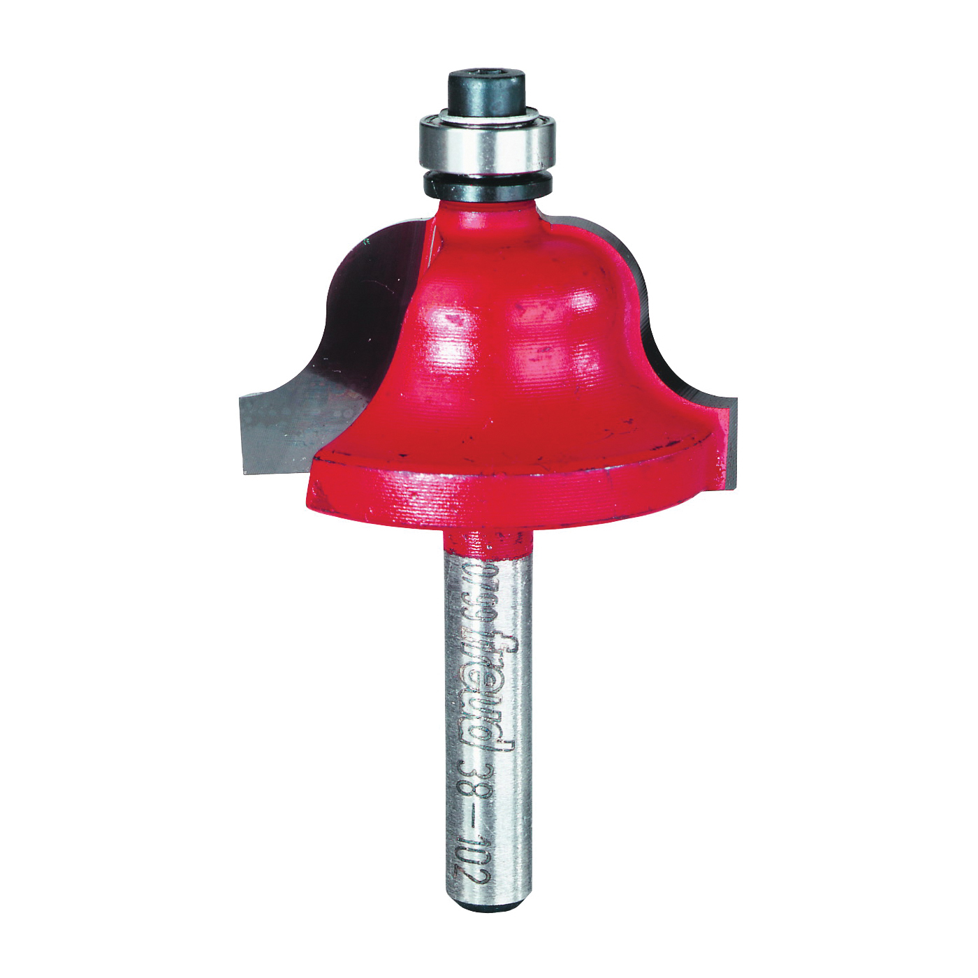 38-102 Router Bit, 1-3/8 in Dia Cutter, 2-3/8 in OAL, 1/4 in Dia Shank, 4-Cutter, Carbide