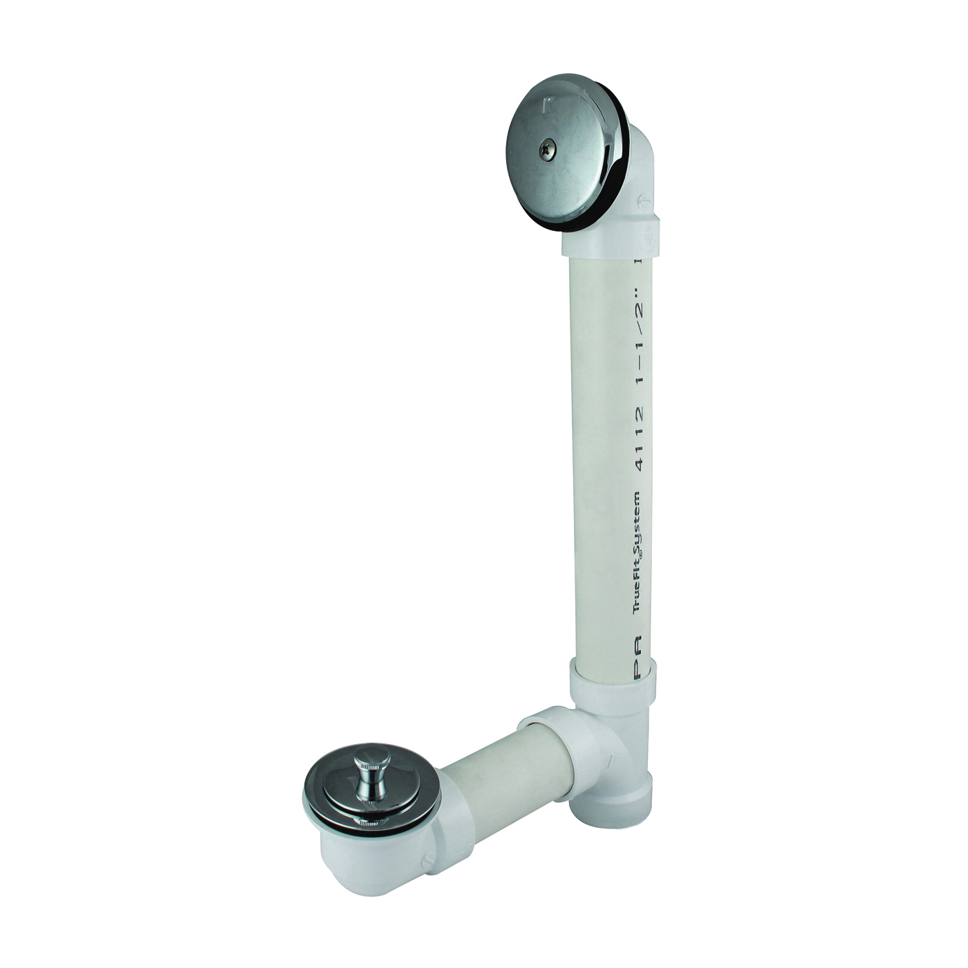 620LAPVC Bath Drain Assembly, PVC, Chrome-Plated