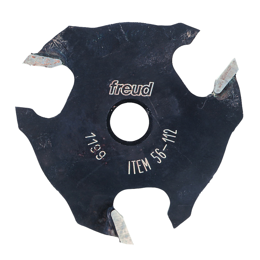 56-112 3-Wing Slotting Cutter, Carbide, For: Handheld and Table-Mounted Portable Routers