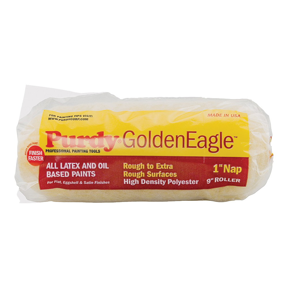 144608093 Roller Cover, 1/2 in Thick Nap, 9 in L, Polyester Cover