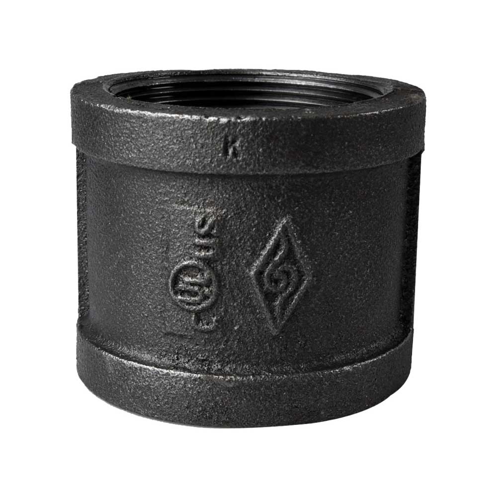 21-2B Pipe Coupling, 2 in, Threaded, Steel, 40 Schedule, 300 psi Pressure