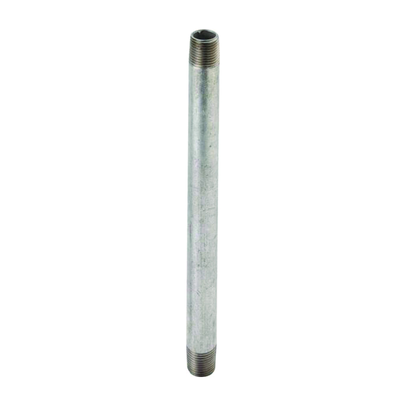 3/8X2G Pipe Nipple, 3/8 in, Threaded, Steel, 2 in L