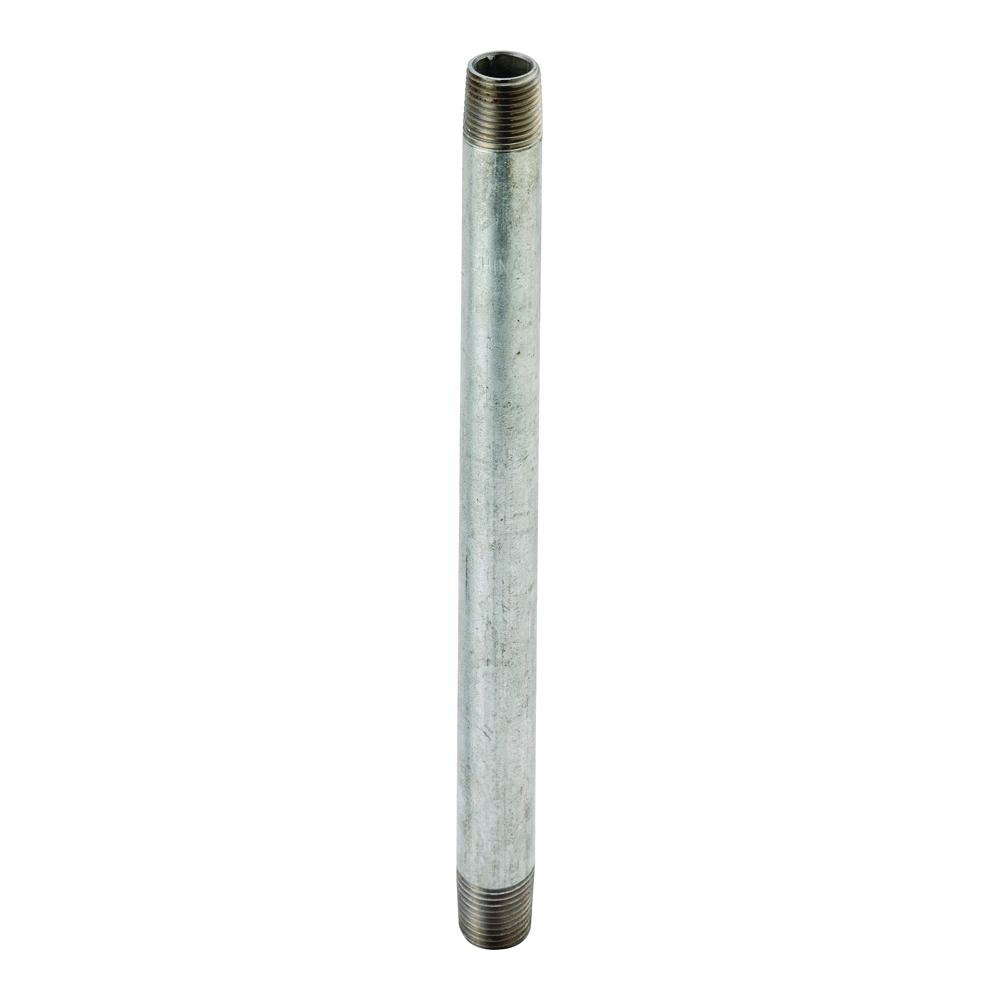 1X4G Pipe Nipple, 1 in, Threaded, Steel, 4 in L