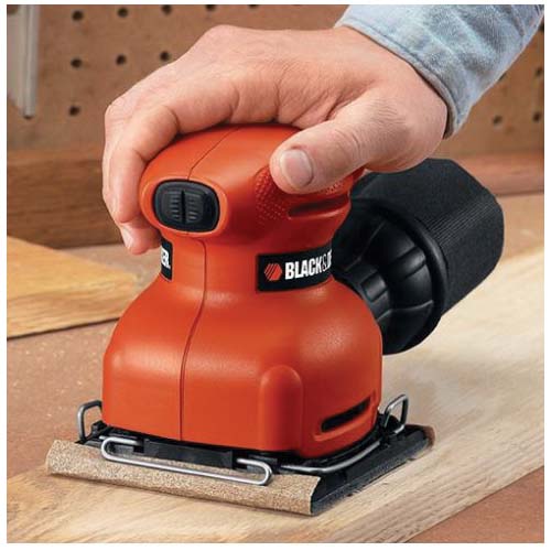 Black+Decker BDEQS300/QS900 Orbital Sander with Paddle Switch Actuation, 2 A - 1