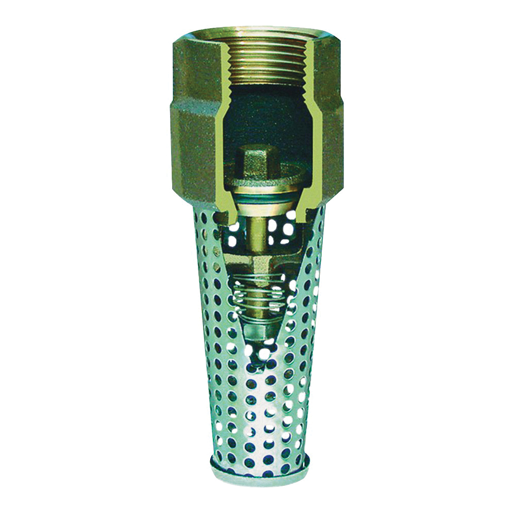 400SB Series 404SB Foot Valve, 1-1/4 in Connection, FPT, 400 psi Pressure, Silicone Bronze Body