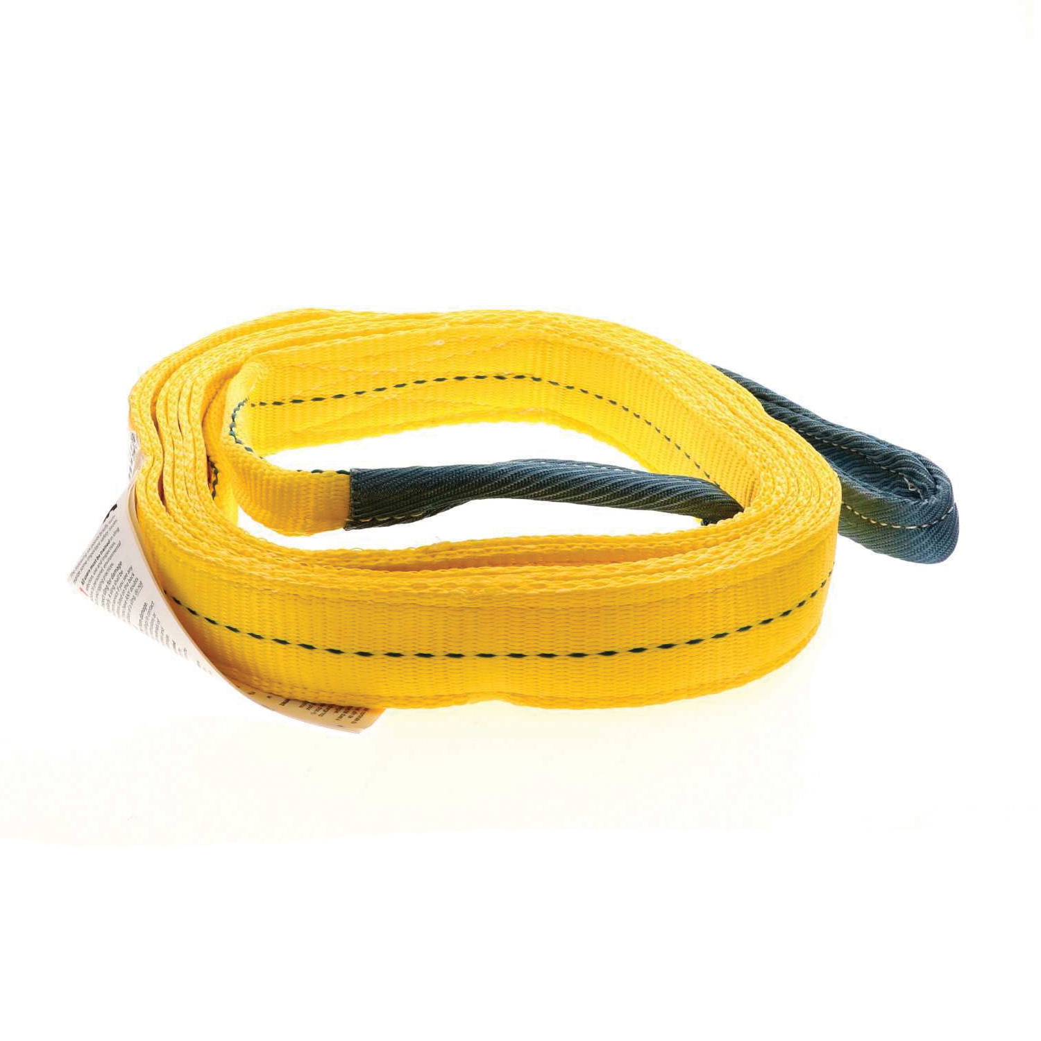 20-EE2-9802X12 Lifting Sling, 2 in W, 12 ft L, 2-Ply, 6200 lb Vertical Hitch, Polyester, Gray