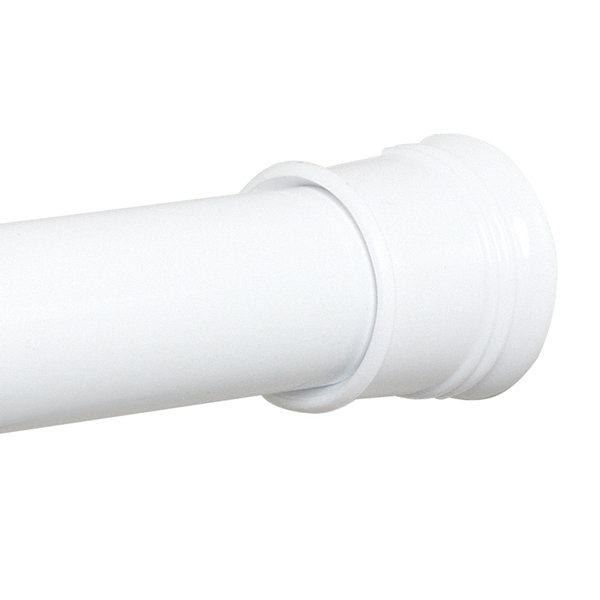 Zenna Home TwistTight 512W/502W Shower Stall Rod, 40 in L Adjustable, 1 in Dia Rod, Steel - 1