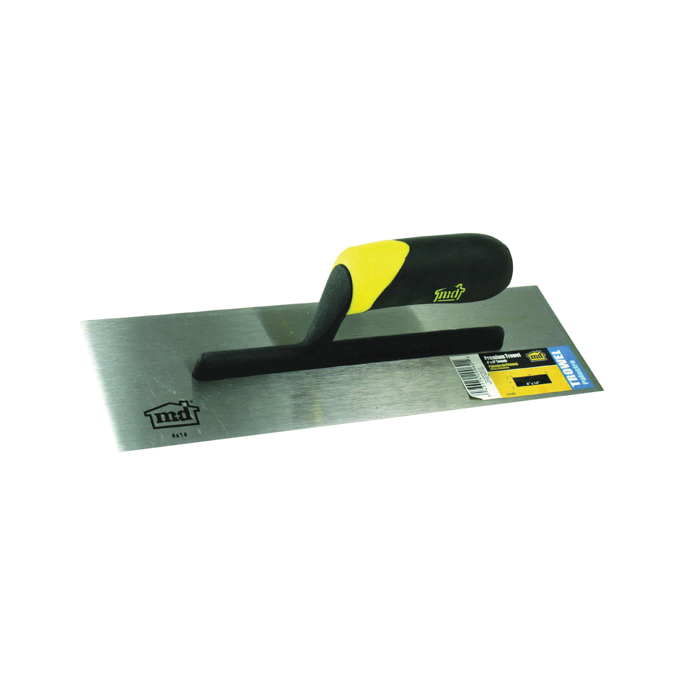 20062 Finishing Trowel, 14 in L Blade, 4 in W Blade, Steel Blade, Prying Molding, Pulling Nail, Scraping End