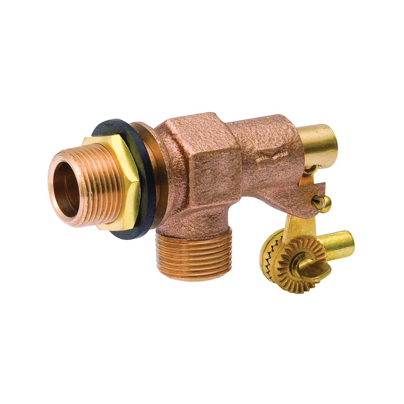 ProLine Series 109-814 Tank Float Valve, 3/4 in, MIP, 20 TPI Rod, 1/4 in L Rod, Bronze Body