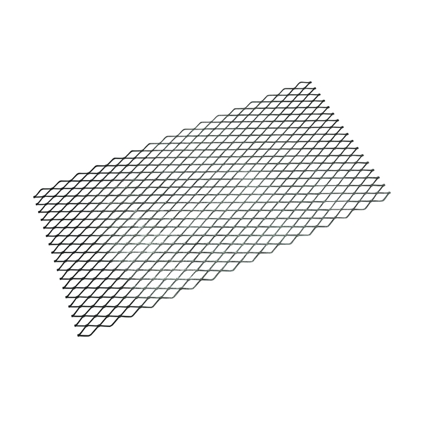4075BC Series N215-780 Expanded Grid Sheet, 13 ga Thick Material, 16 in W, 32 in L, Steel, Plain