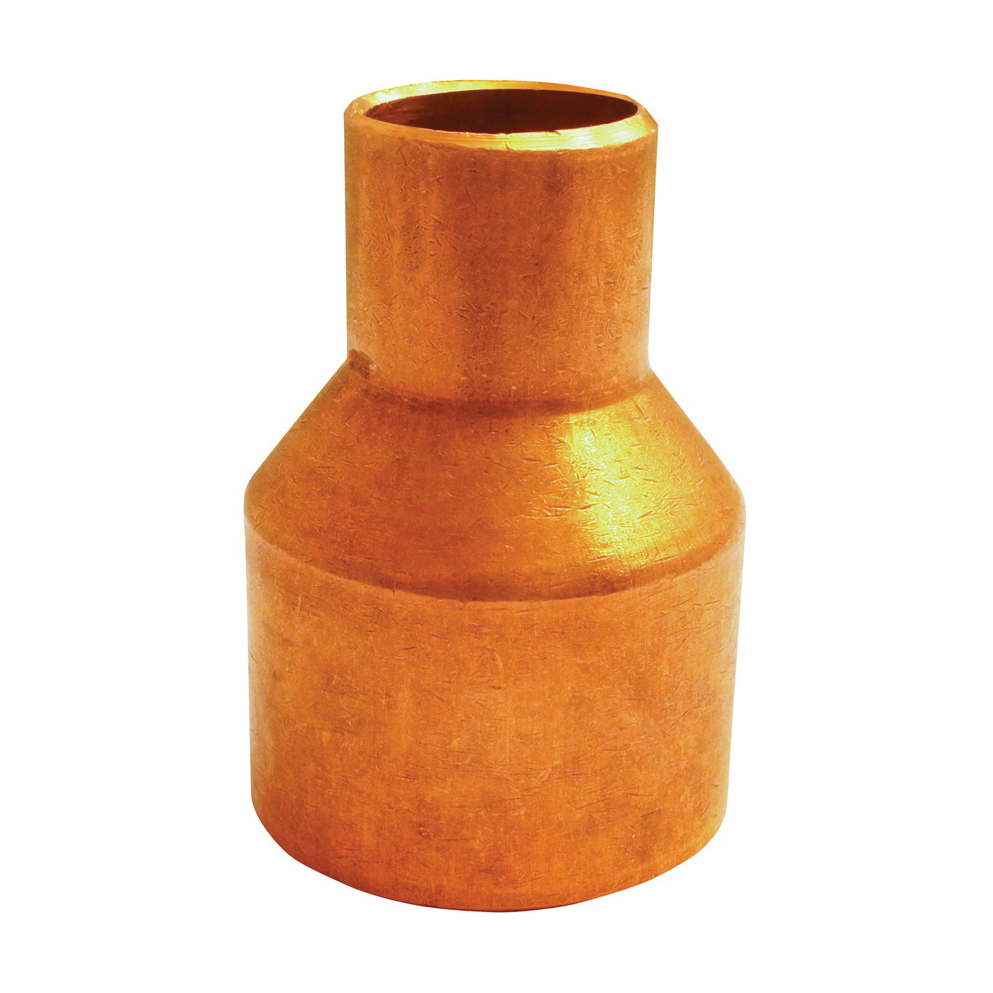 101R Series 30716 Reducing Pipe Coupling with Stop, 3/4 x 1/2 in, Sweat, Copper