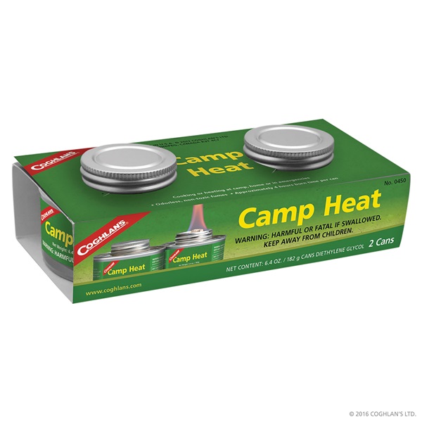 0450 Camp Heat, 6.4 oz, Can, 4 hr Burn Time