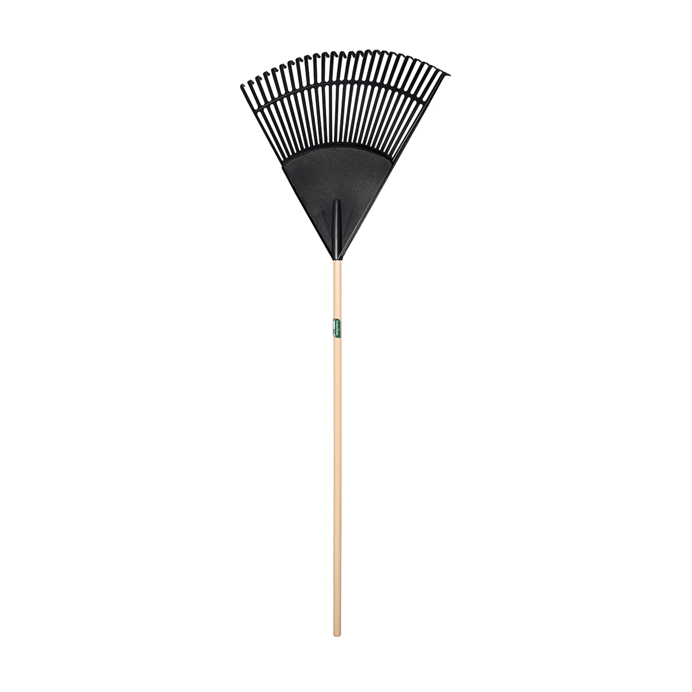 64309 Leaf Rake, Polypropylene Tine, 2 in L Tine, 24 in W Tine, 26-Tine, Hardwood Handle, 48 in L Handle