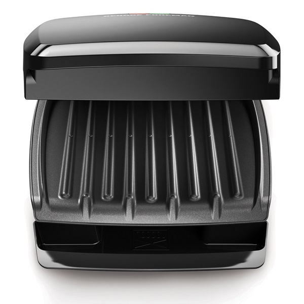 George Foreman GR340FB Plate Grill, 1000 W, 120 V, Metal/Plastic, Black - 1