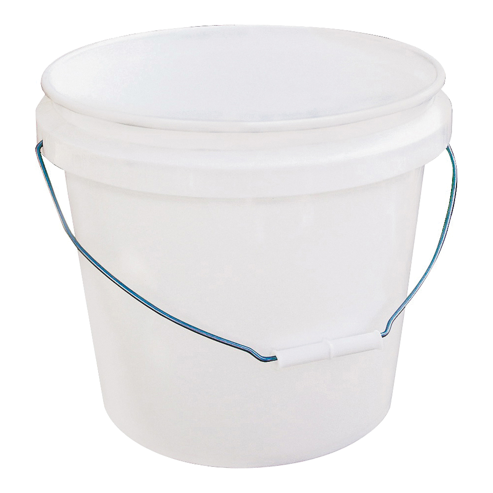1123011 Paint Bucket, 3.5 gal Capacity, HDPE, White