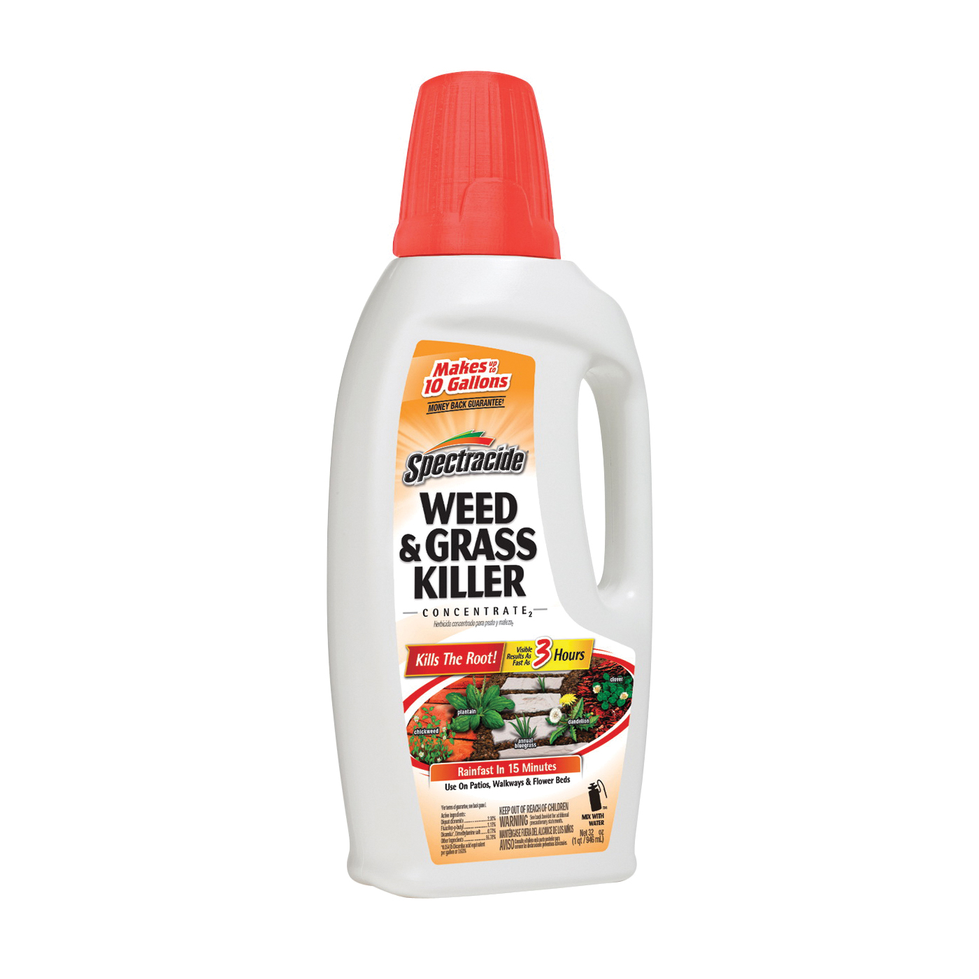 HG-96390 Grass and Weed Killer, Liquid, Amber, 30 oz Bottle