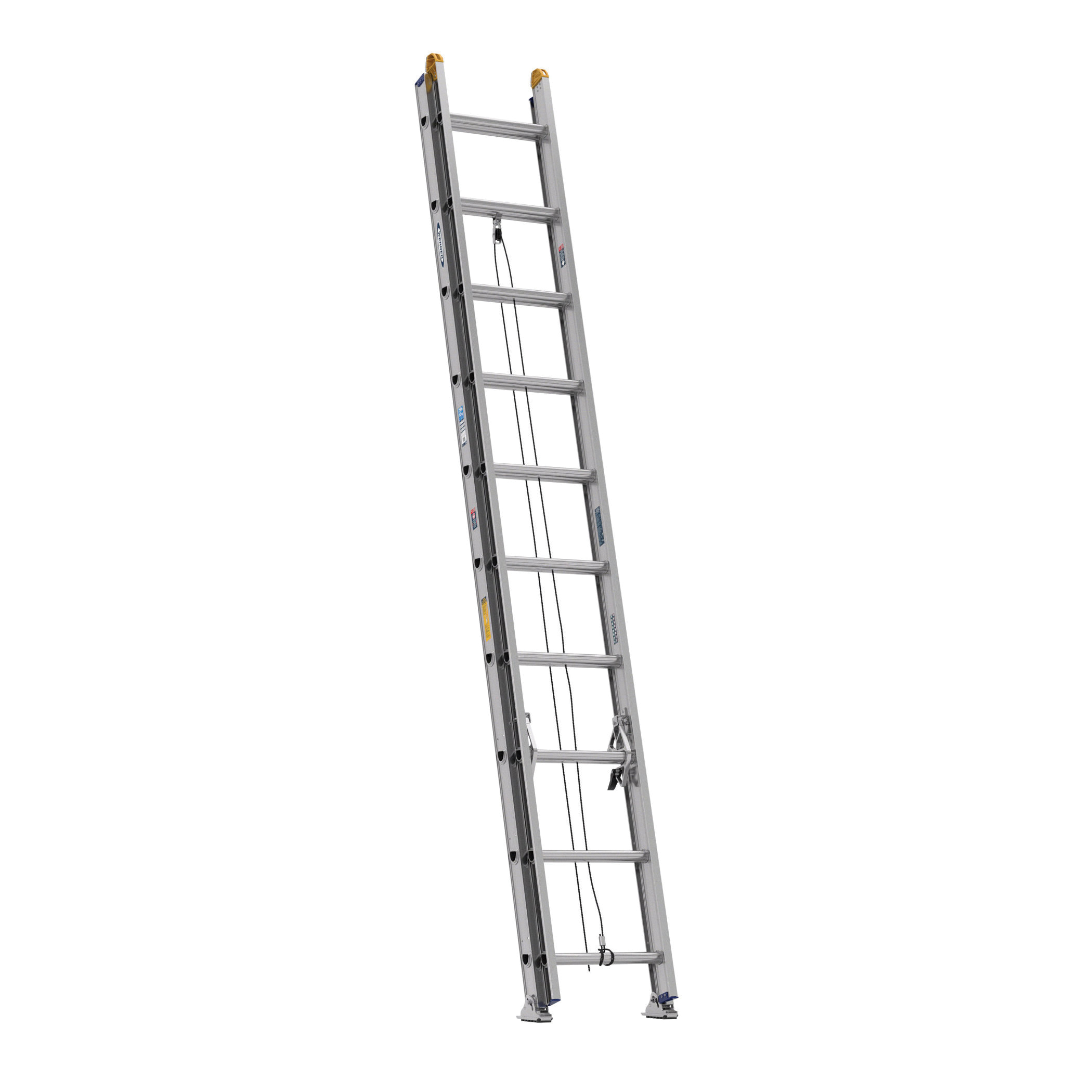 WERNER D1320-2 20 ft. Extension Ladder, 19 ft. Reach, 250 lb, Aluminum