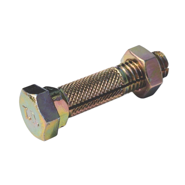 59135 Slotted Bolt and Nut, 5/8 in Thread, Zinc-Plated