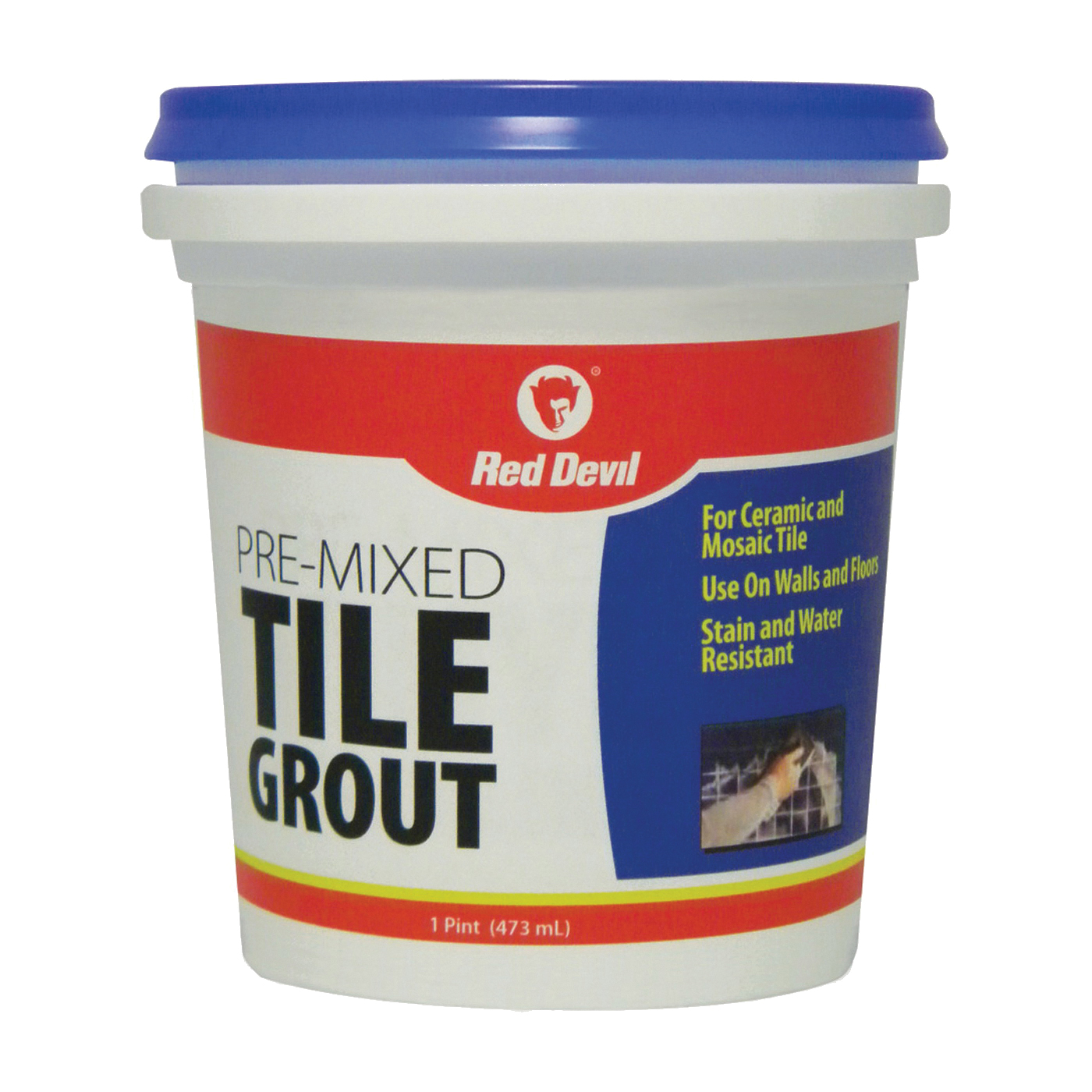 0428 Tile Grout, White, 1 pt Tub