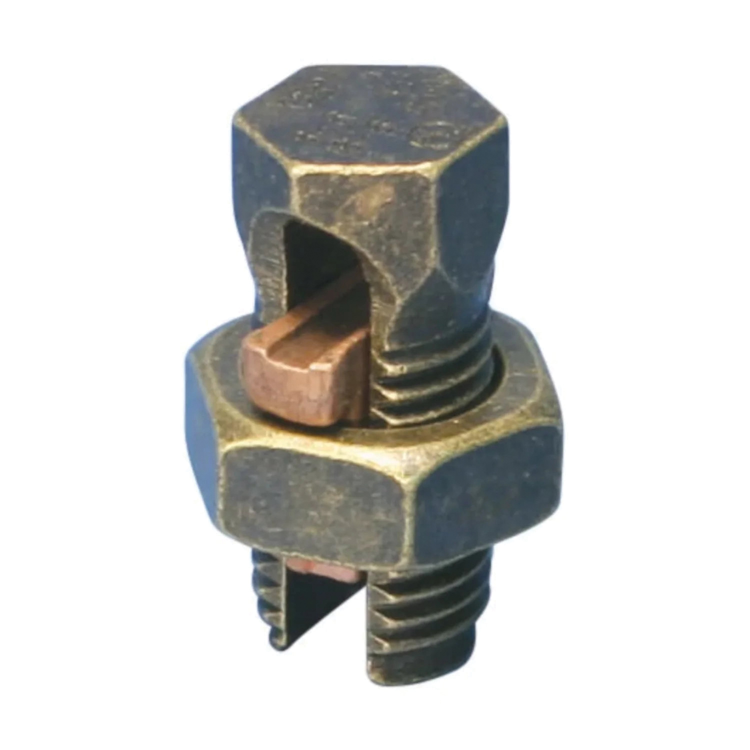 ESB6 Split Bolt Connector, 10 to 6 AWG Wire, Silicone Bronze Alloy, Tin-Plated