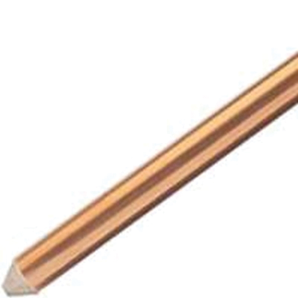 615880UPC Grounding Rod, 5/8 in Dia Nominal, 8 ft L, Steel, Electrolytic Copper-Coated
