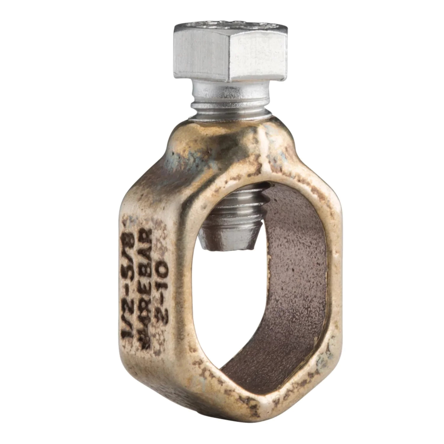 CP58 Ground Clamp, Clamping Range: 1/2 to 5/8 in, 10 to 2 AWG Wire, Silicone Bronze