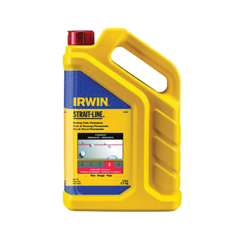 IRWIN 65102 Marking Chalk Refill, Red, Permanent, 5 LB