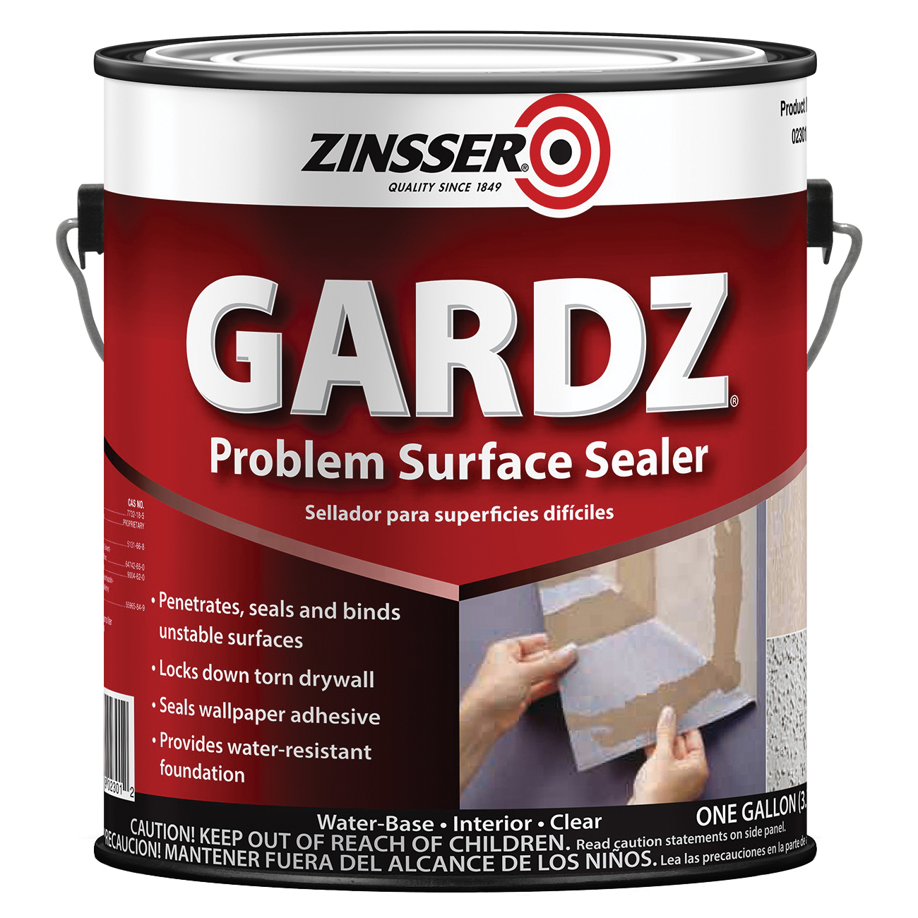Zinsser 02301 Problem Surface Sealer, Acoustic/Texture, Clear, 1 gal, Can