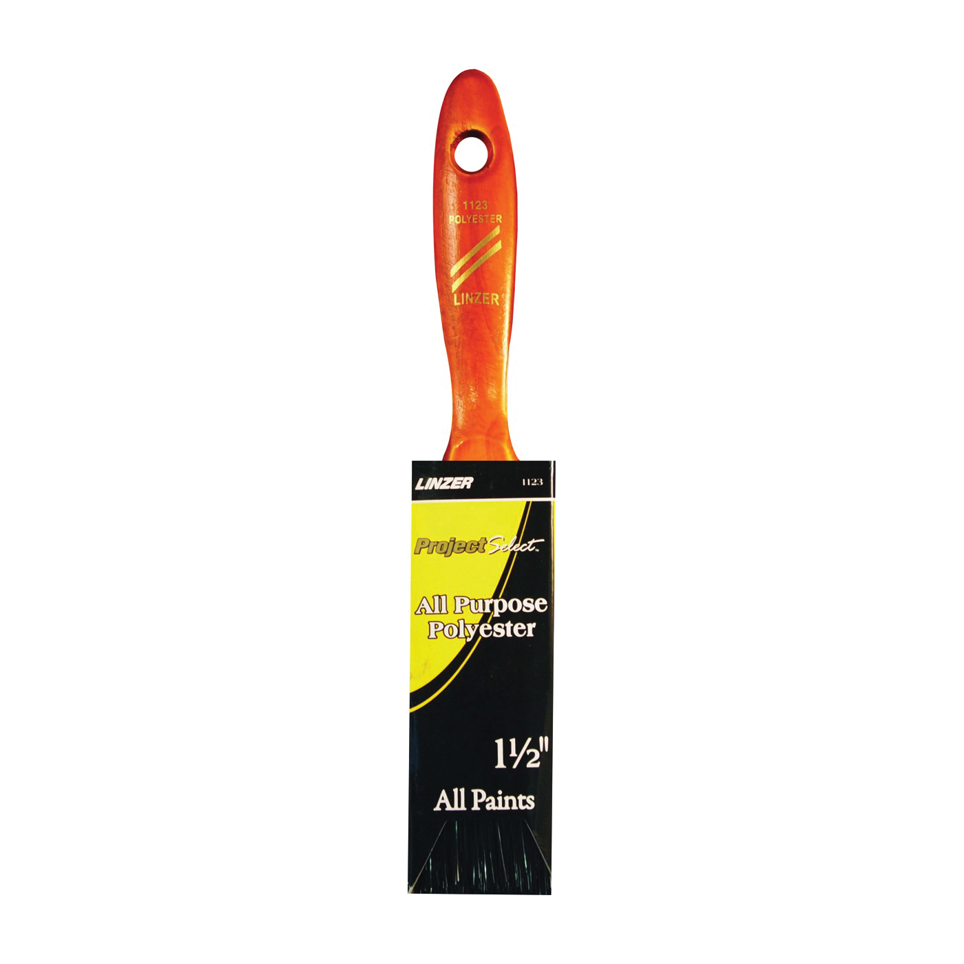 WC 1123-1.5 Paint Brush, 1-1/2 in W, 2-1/4 in L Bristle, Beaver Tail Handle