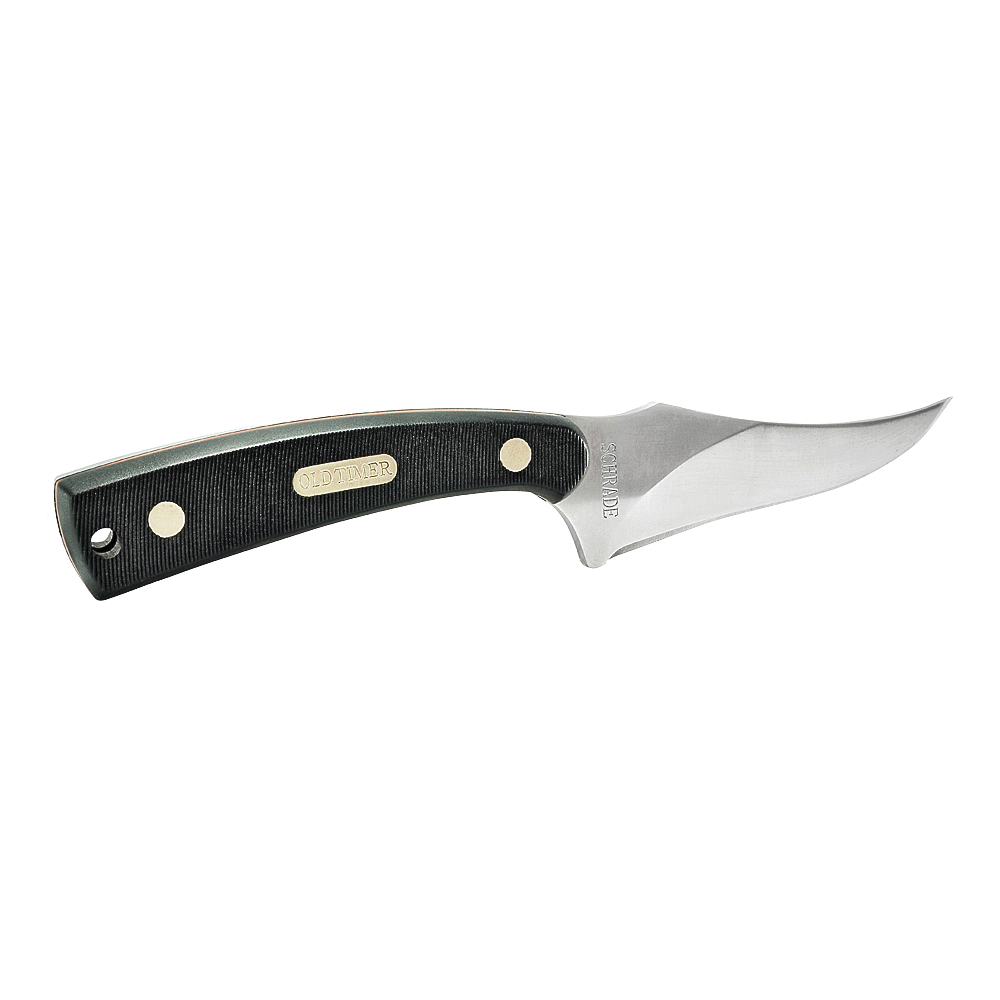 SCHRADE 152OT Blade Knife, 3.3 in L Blade, 0.14 in W Blade, 7Cr17MoV High Carbon Stainless Steel Blade, 1-Blade, Black Handle