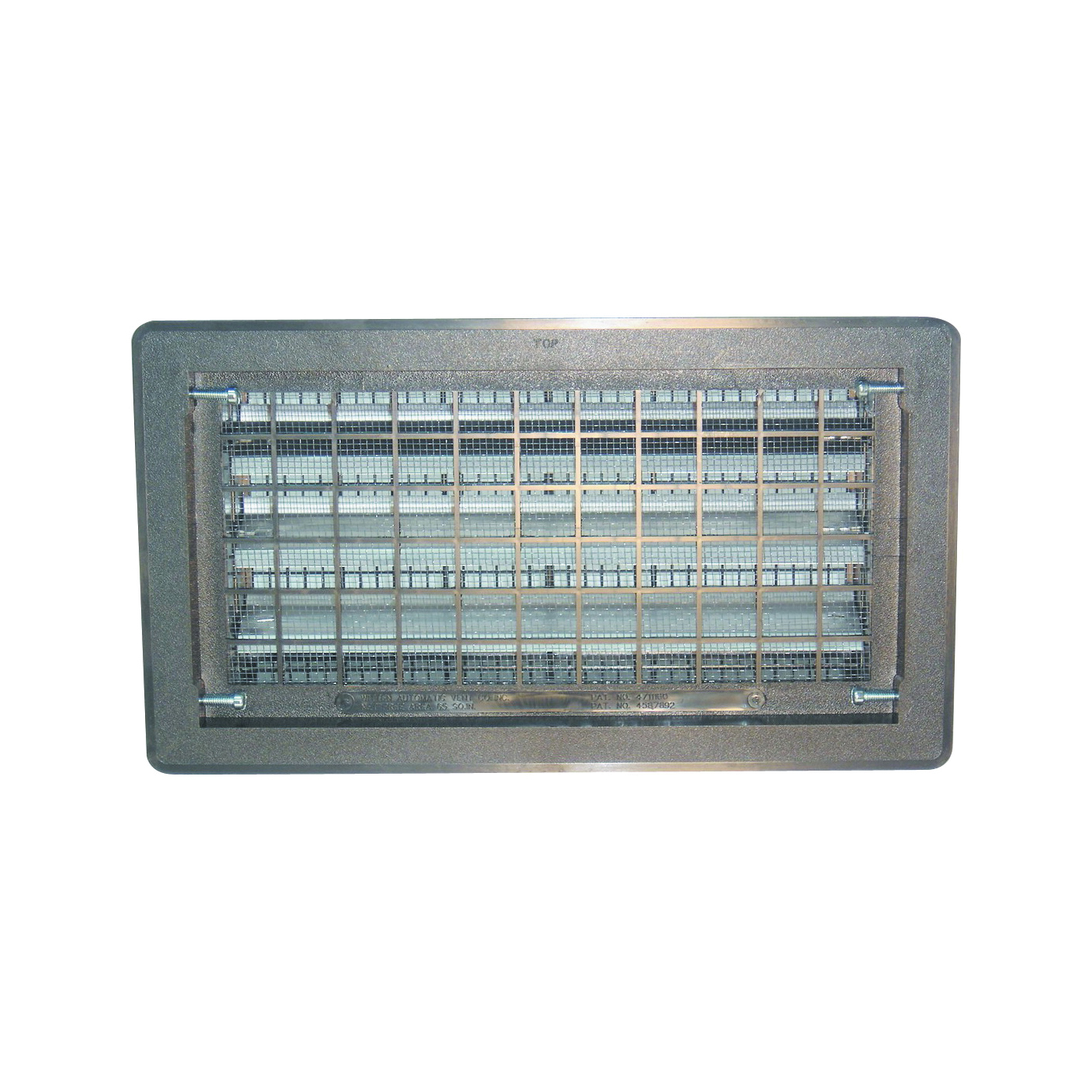 B-EBLACK MB Automatic Foundation Vent, 65 sq-in Net Free Ventilating Area, Mesh Grill, Thermoplastic, Black