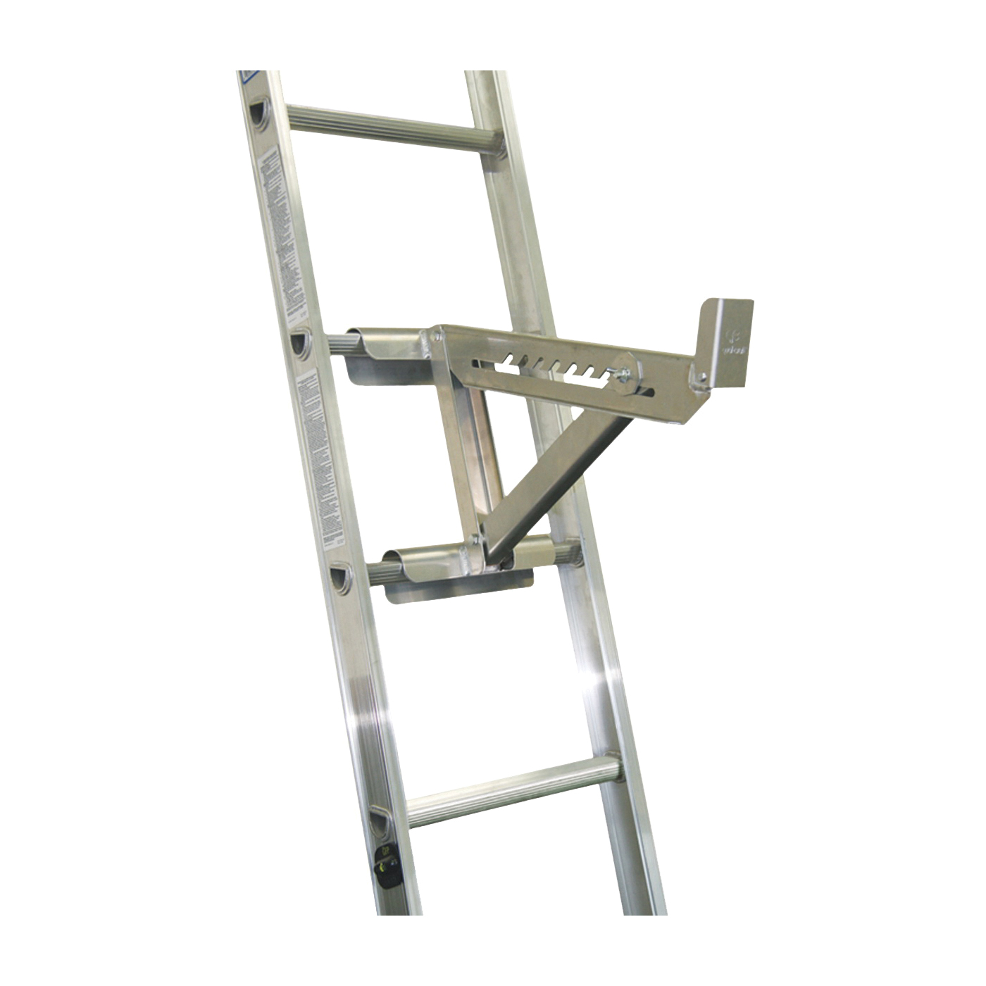 2420 Ladder Jack, 2-Rung, Short Body, Aluminum, For: Round and D-Rung-Style Ladders