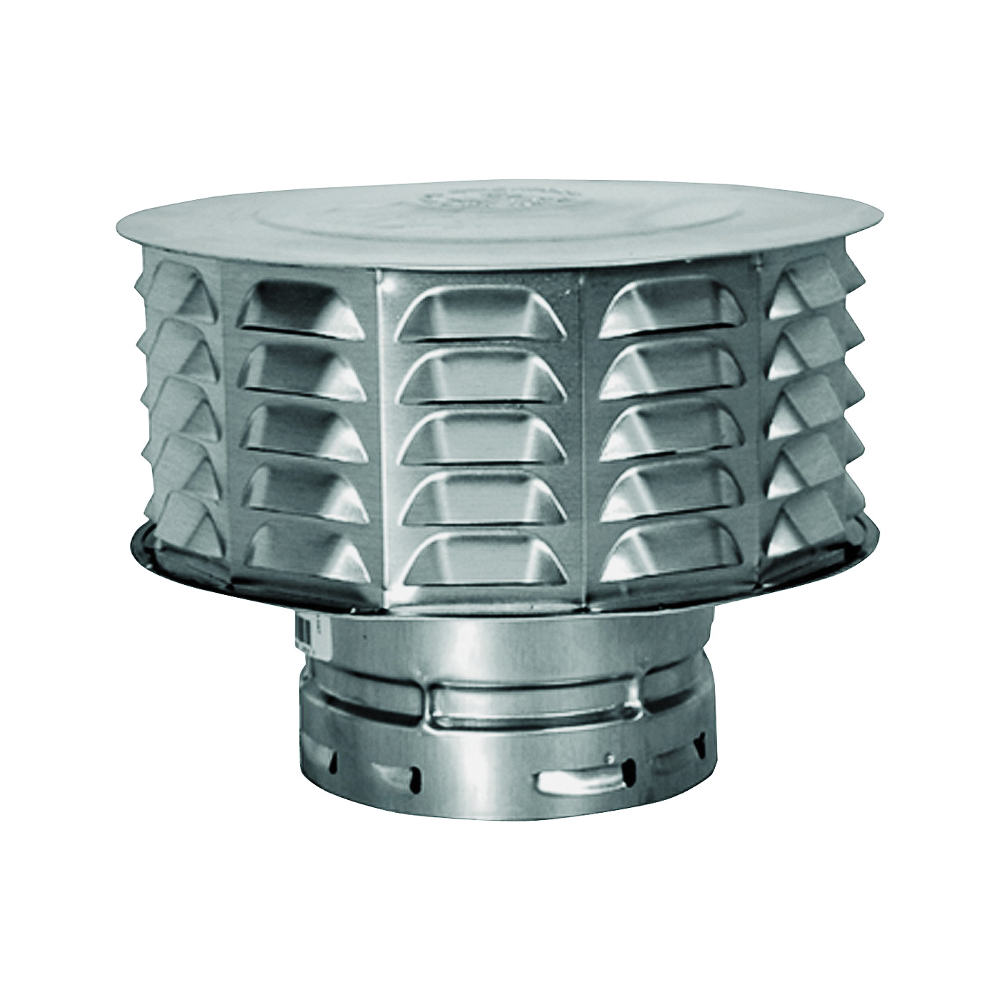 3ECW Vent Cap, 3 in Connection, Snap-Lock, Aluminum