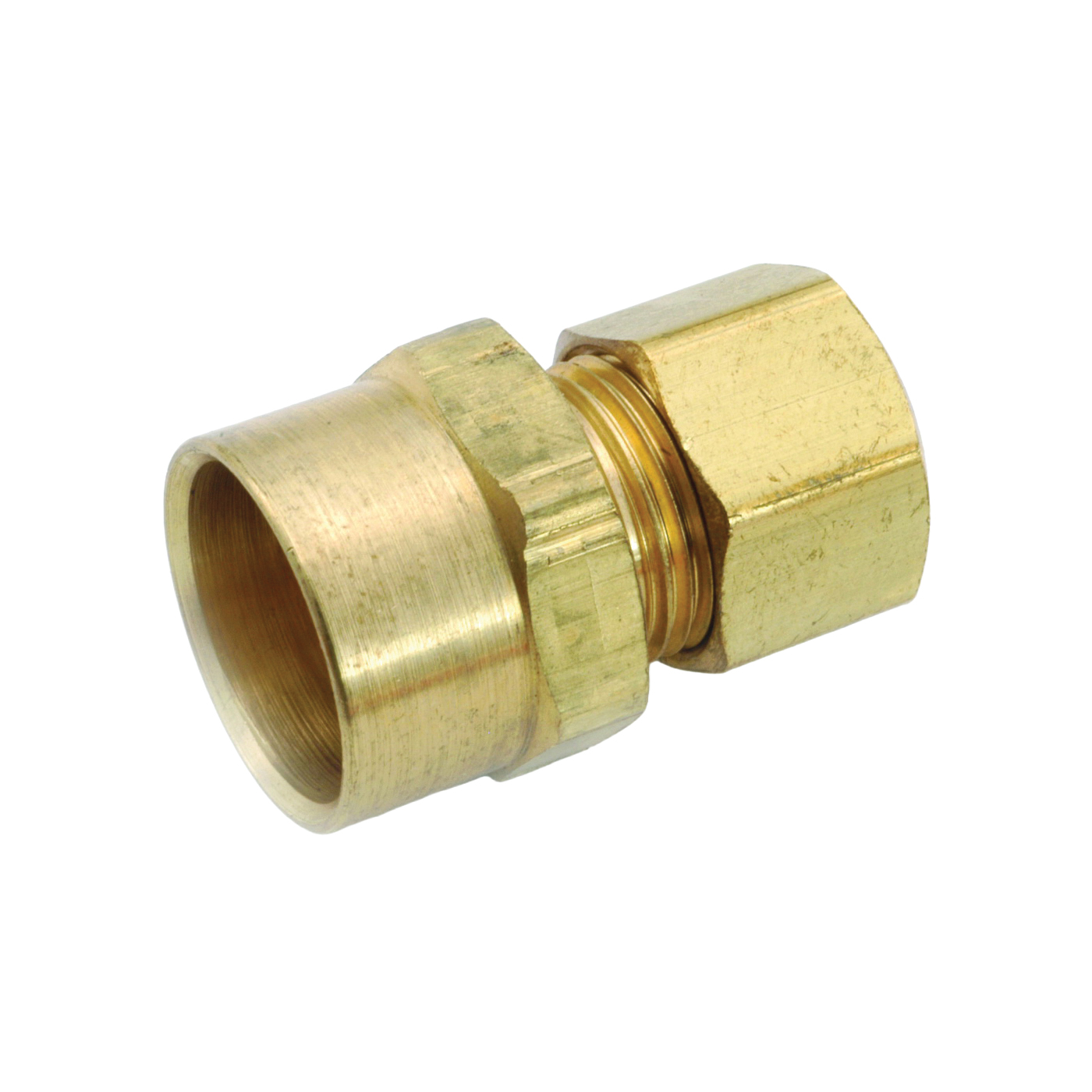 750086-0610 Tube Adapter, 3/8 x 5/8 in, Sweat x Compression, Brass