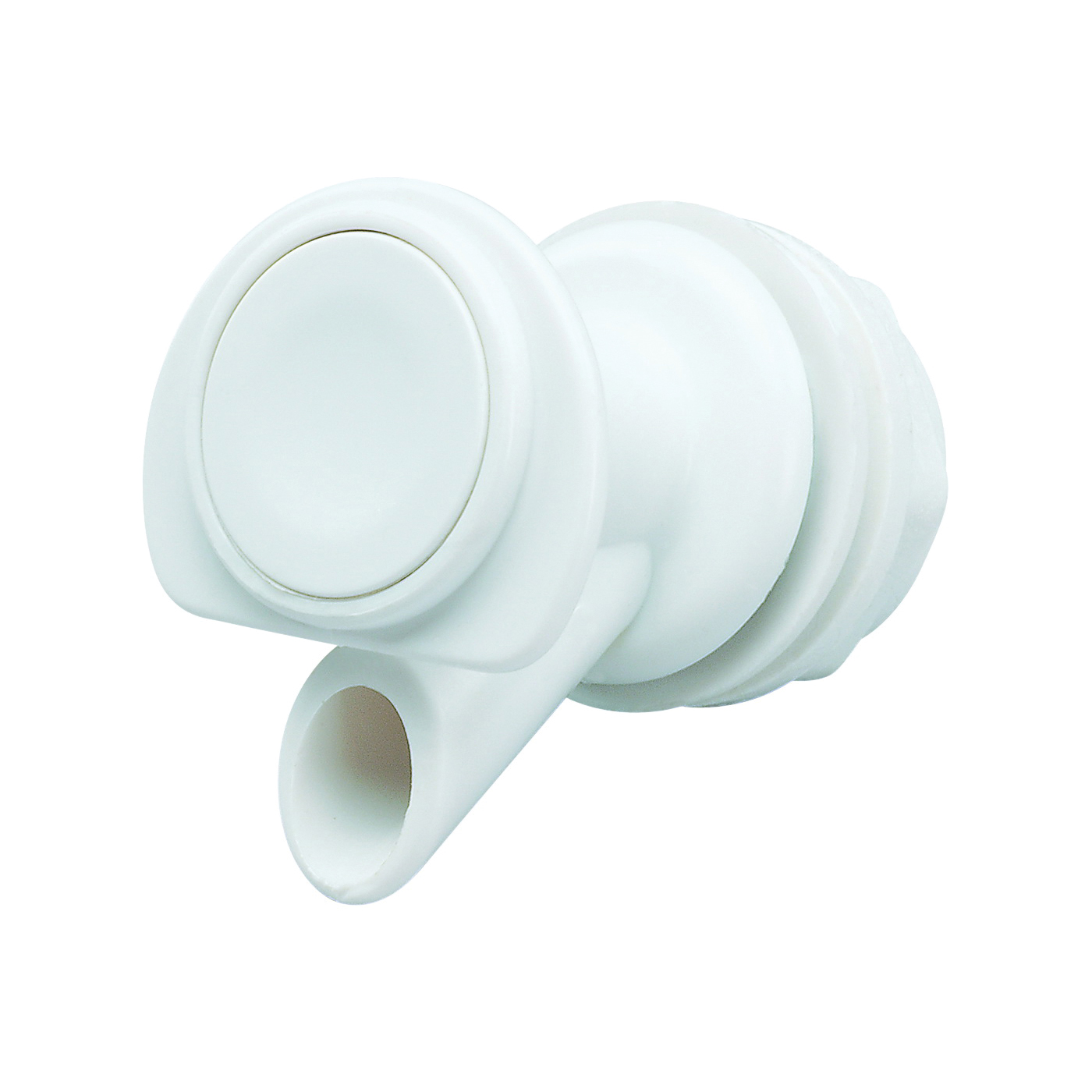00024009 Water Cooler Spigot, Plastic, White, For: 1 gal, 2 gal, 3 gal, 5 gal and 10 gal Plastic Coolers