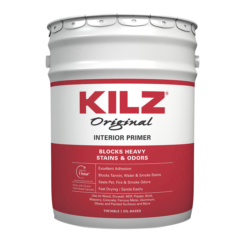 Kilz 10000 Primer, Oil Base, White, 5 gal - 1