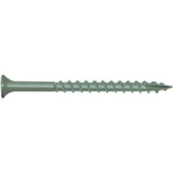 0341109 Deck Screw, #8 Thread, 1-5/8 in L, Bugle Head, Star Drive, Type 17 Slash Point, Carbon Steel, 1750 PK