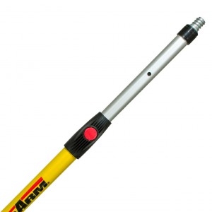Mr. LongArm Super Tab-Lok 7512 Extension Pole, 1-1/4 in Dia, 6.2 to 11.2 ft L, Aluminum, Fiberglass Handle - 2