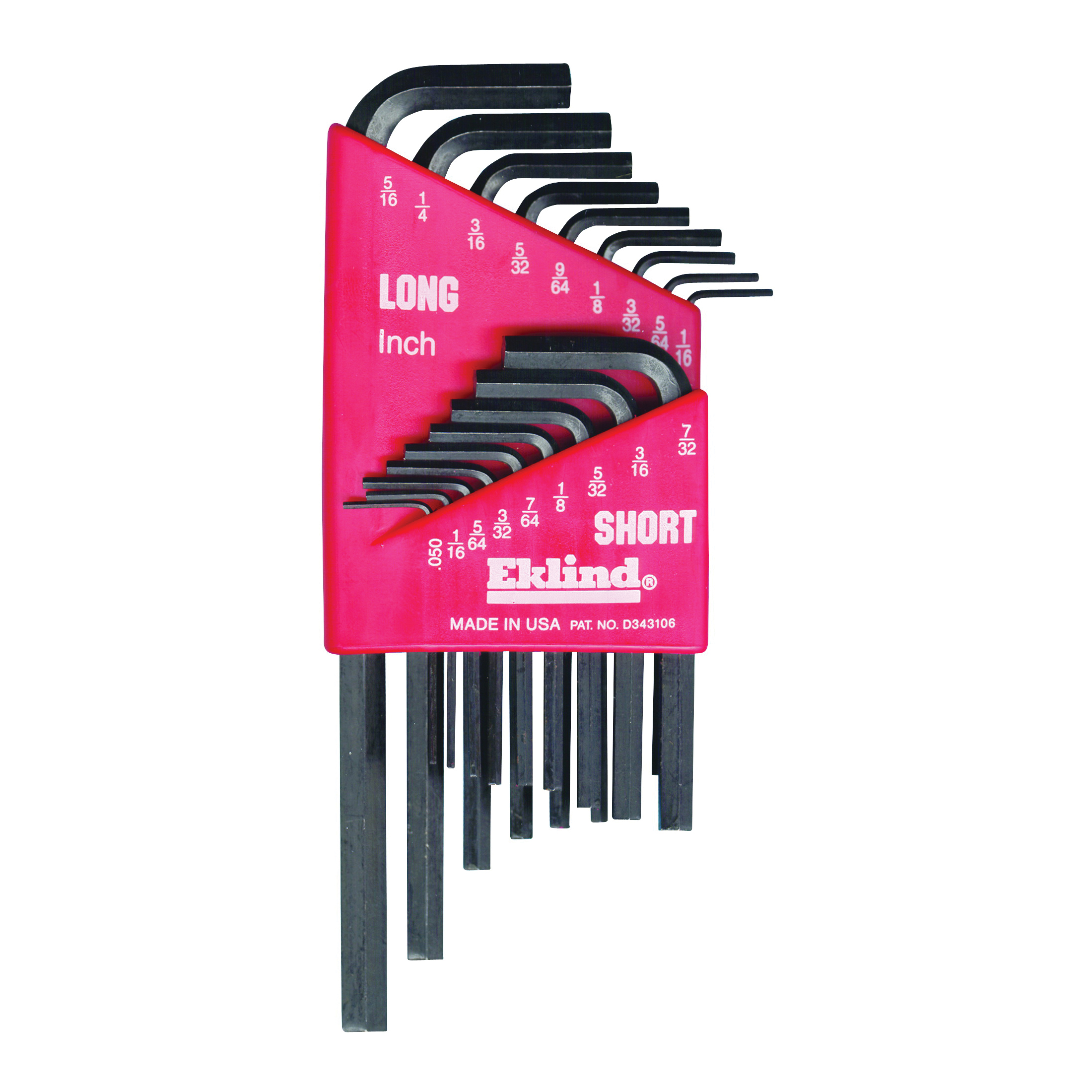Hex-L S&L Series 10018 Hex Key Set with Holder, 18-Piece, Alloy Steel, Black