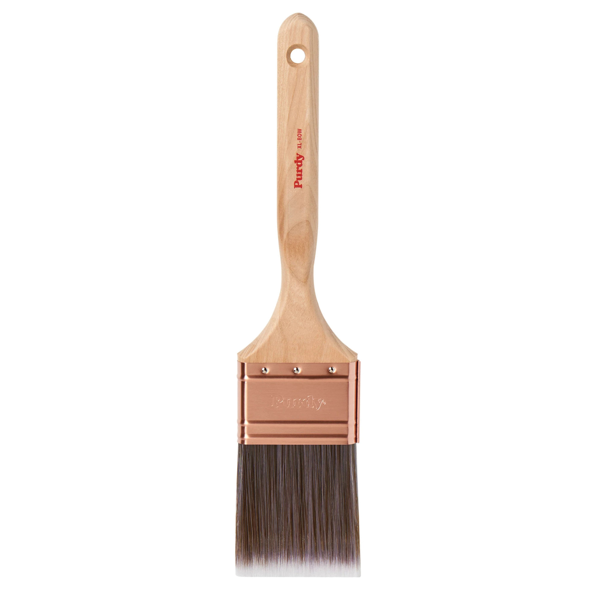 XL Bow 144064320 Trim Brush, 2 in W, Nylon/Polyester Bristle, Fluted Handle