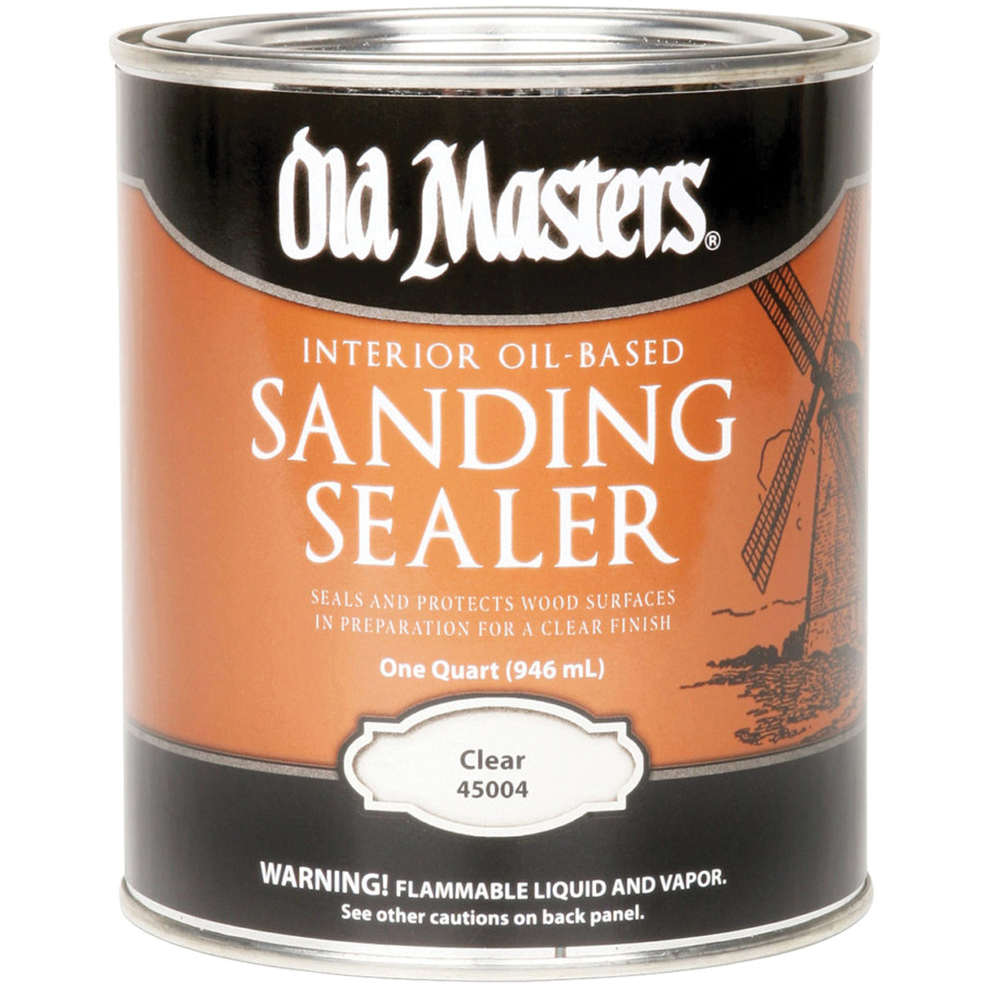 45004 Sanding Sealer, Clear, Liquid, 1 qt, Can