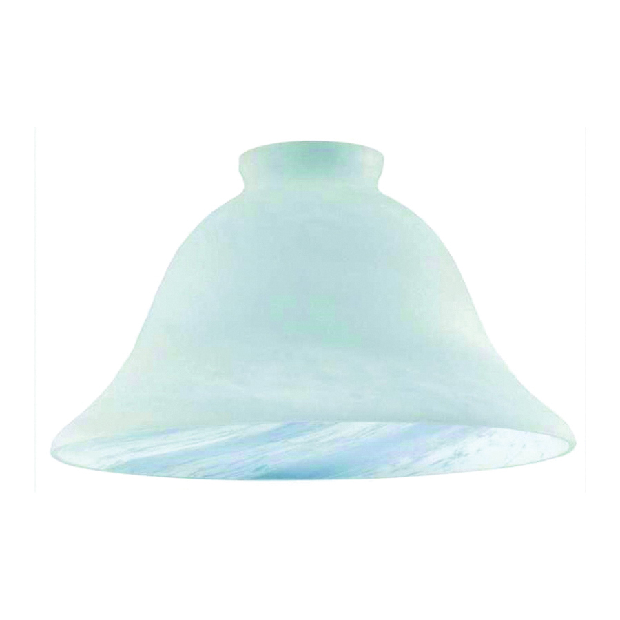 8133300 Light Shade, Wide Bell, Glass, White
