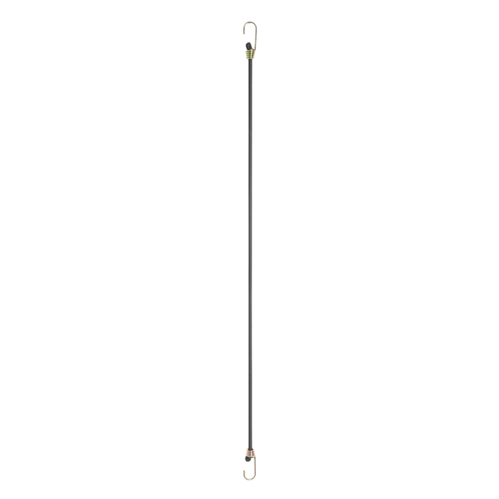 Keeper 06185 Bungee Cord, 13/32 in Dia, 40 in L, Rubber, Black, Hook End - 2