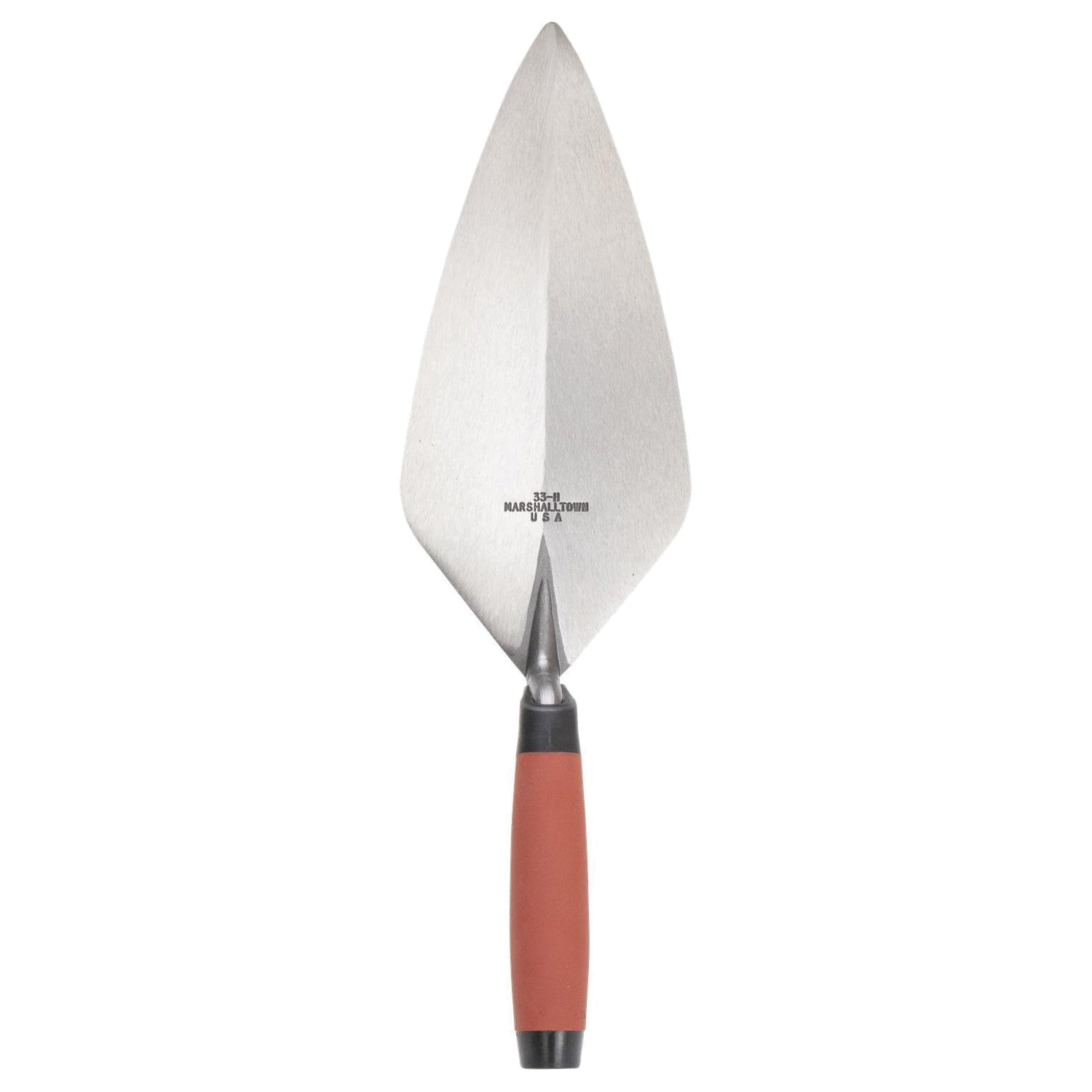 Marshalltown 33 11FG Brick Trowel, 11 in L Blade, 4-7/8 in W Blade, HCS Blade, Durasoft Handle - 2