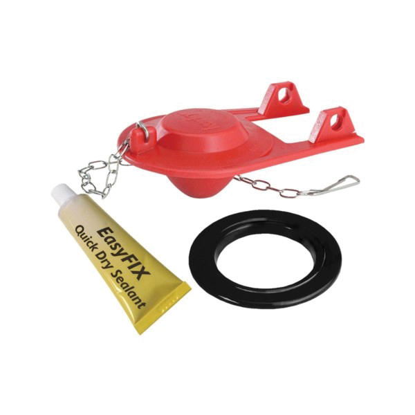 2003BP Flush Valve Repair Kit, Plastic/Rubber/Silicone, Black/Red, For: Plastic and Brass Flush Valves