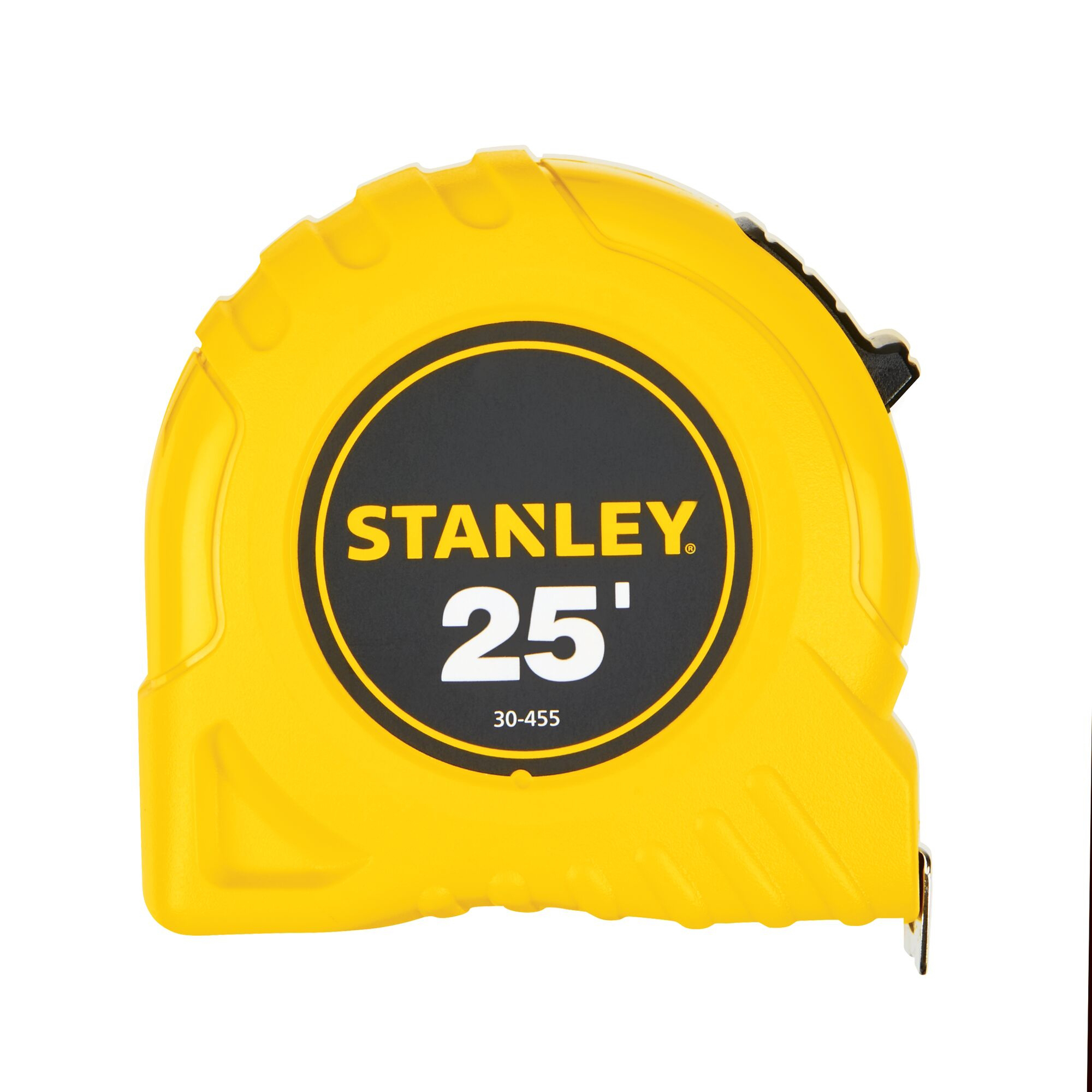 30-455 Tape Measure, 25 ft L Blade, 1 in W Blade, Steel Blade, ABS Case, Yellow Case