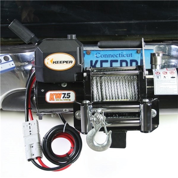 KEEPER KW75122RM Electric Winch, 12 VDC, 7500 lb - 4
